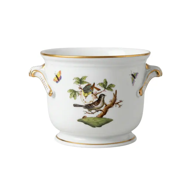 Herend Rothschild Bird Cache Pots