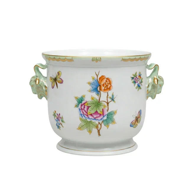Herend Queen Victoria Cachepot/Champagne Cooler